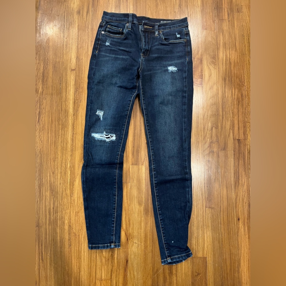 High Rise Distressed Skinny Jeans